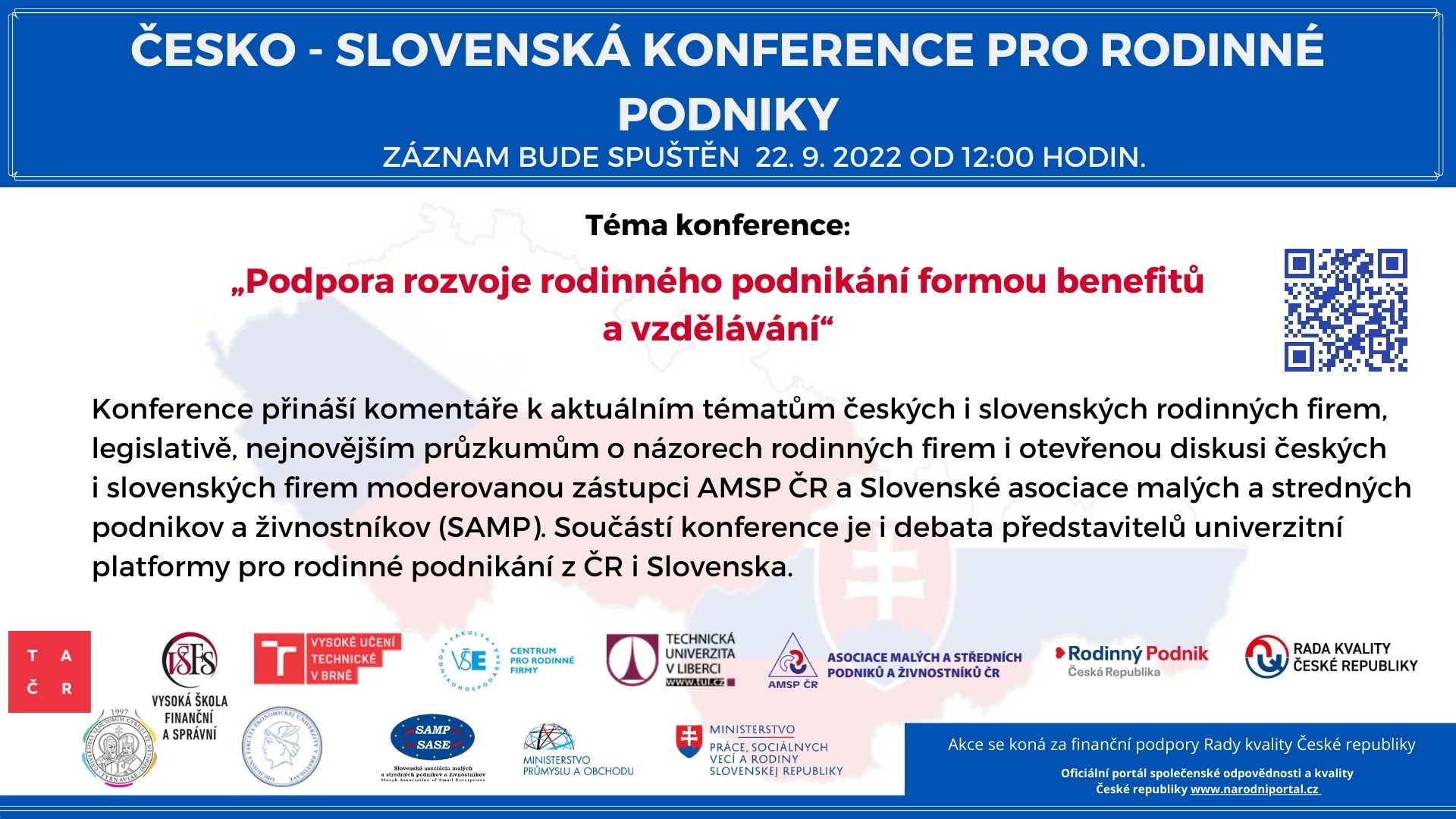 Medzinárodná online Česko – Slovenská konferencia pre rodinné podniky